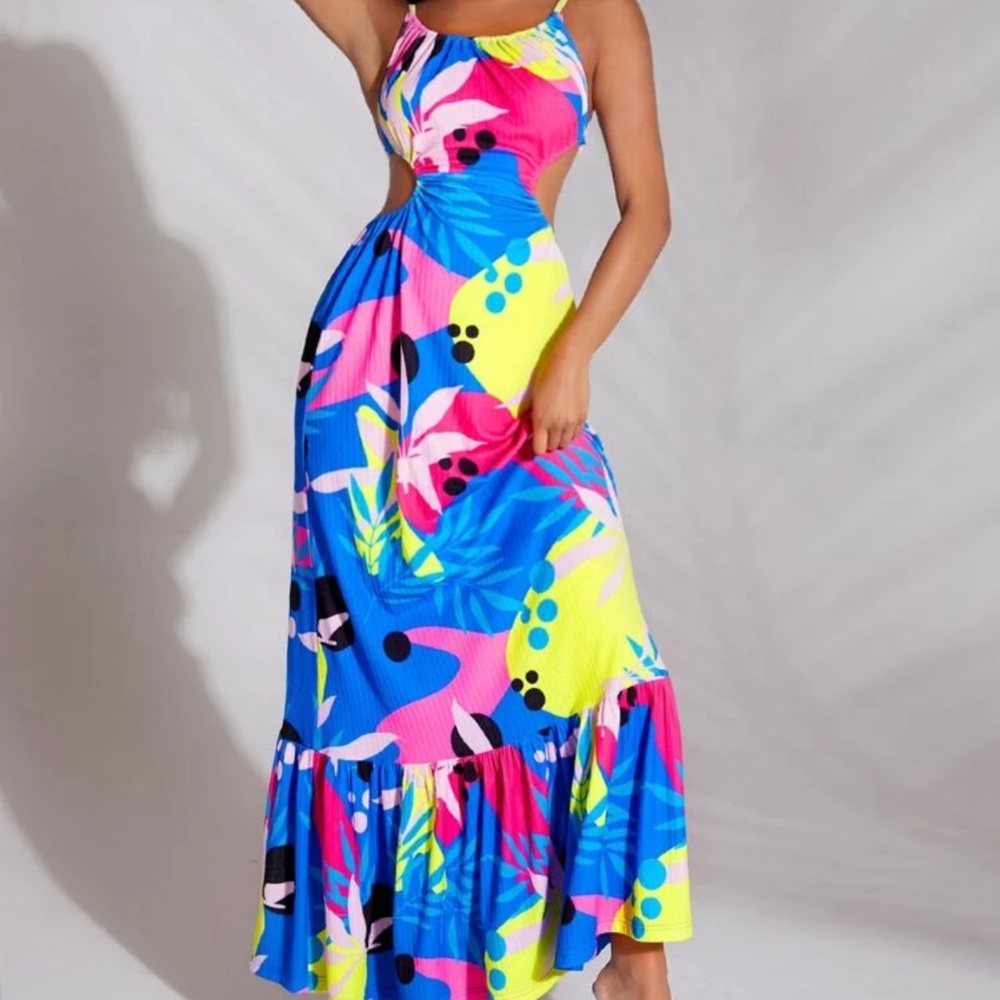 Cut out maxi dress